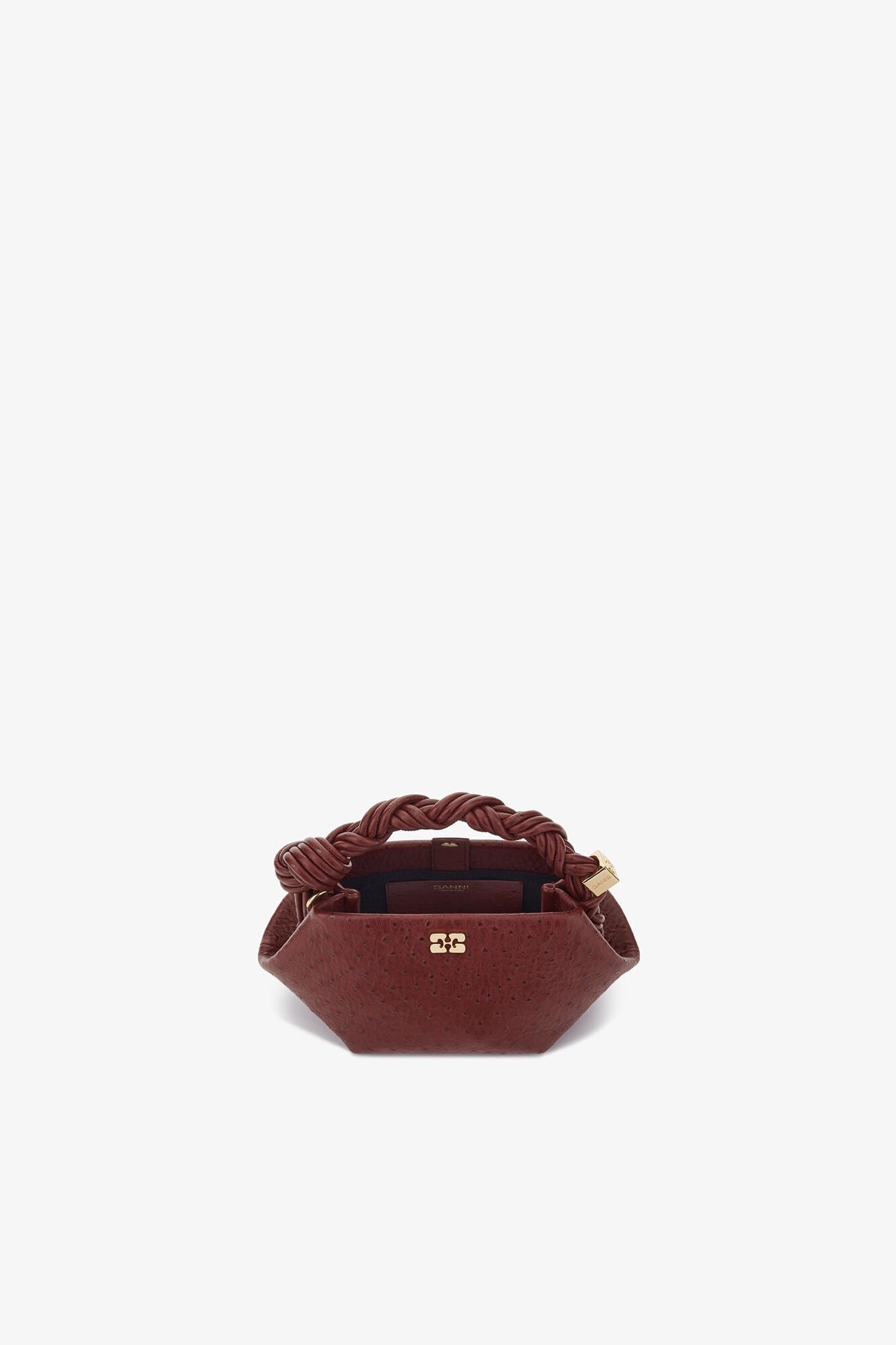 Ganni Bou Mini “Red Ostrich”