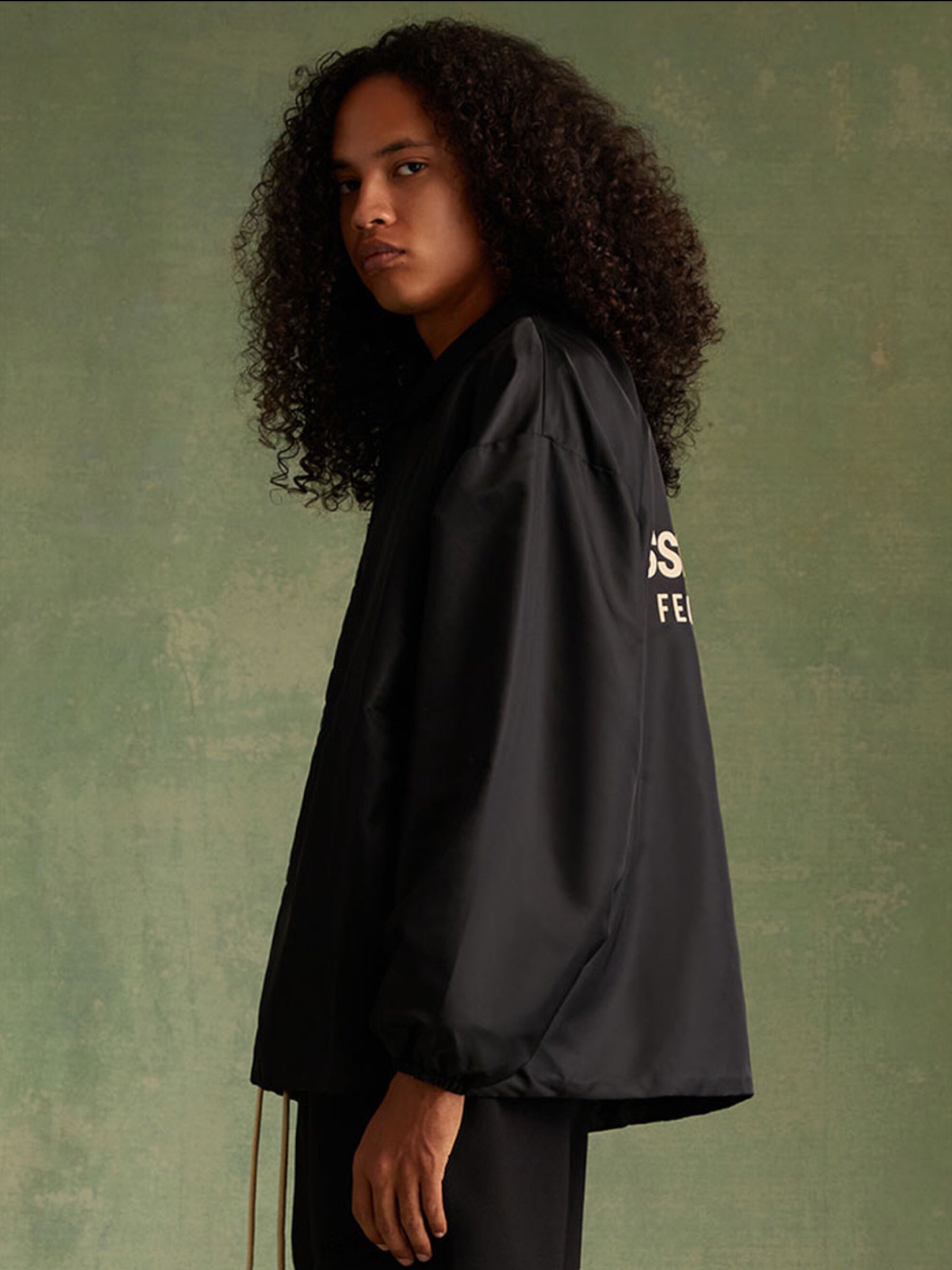 Essentials Coach Jacket “Jet Black”