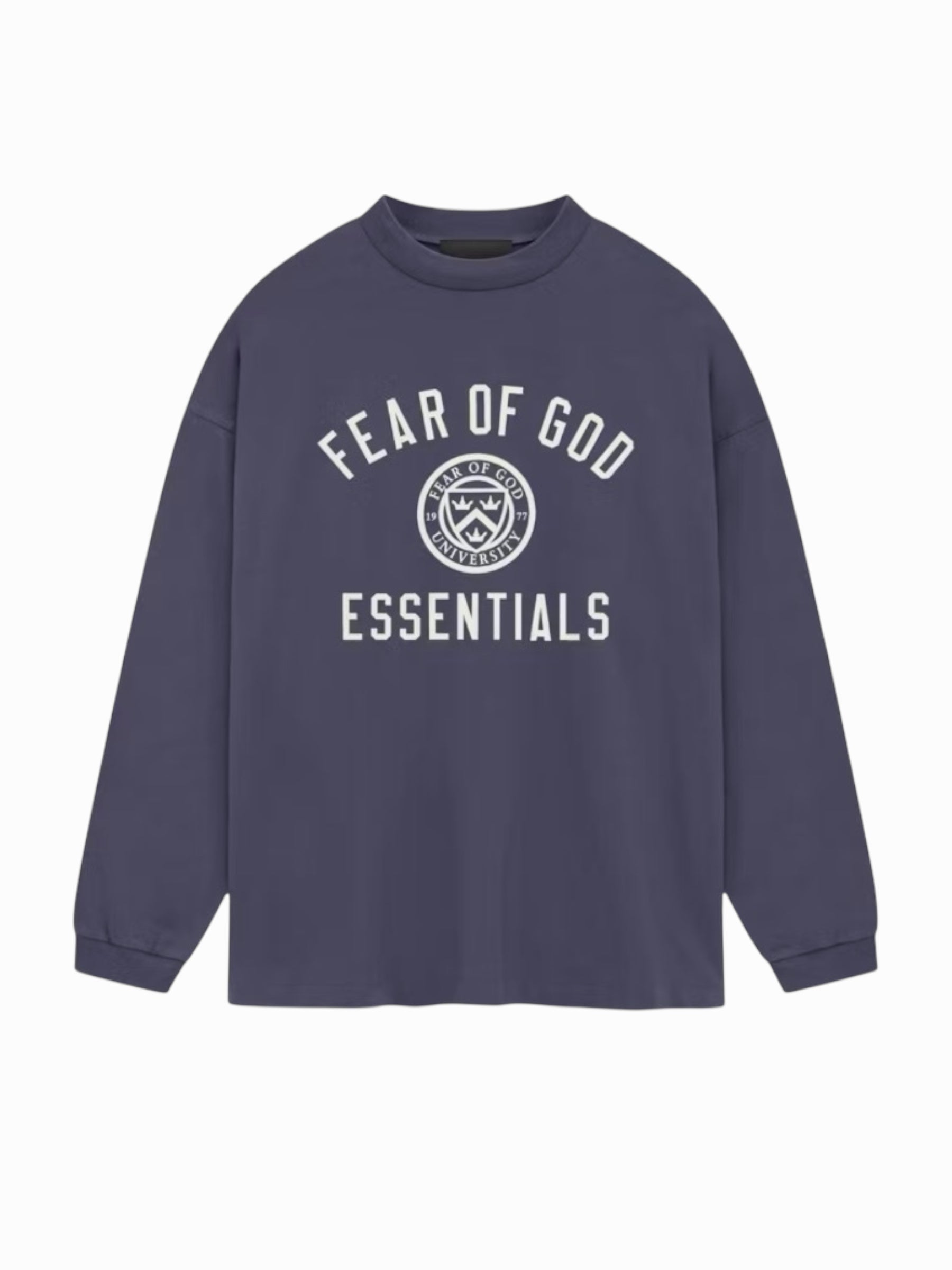 Essentials Long Sleeve T Shirt “Marine” (FW24)