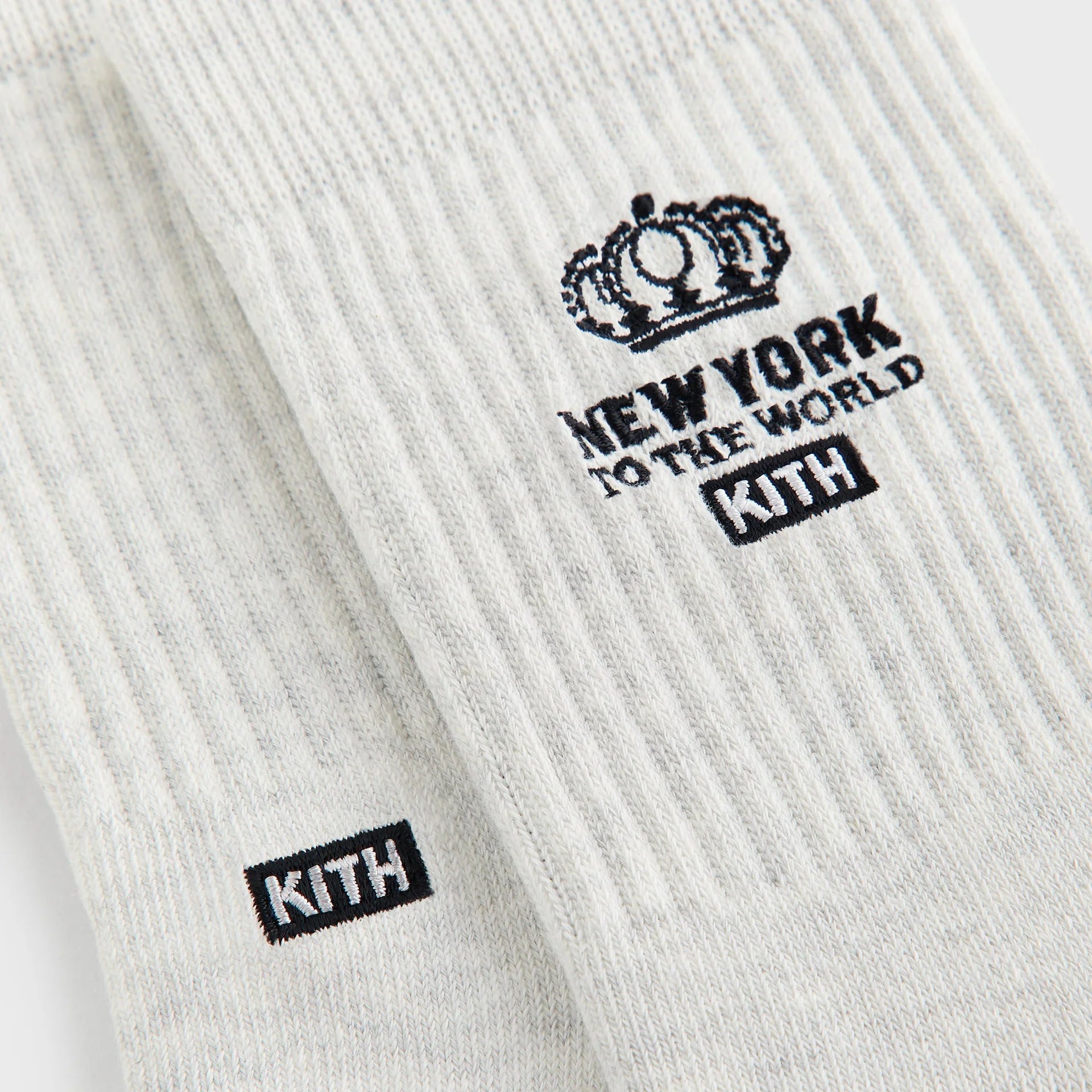 Kith Socks Insignia “Light Heather Grey