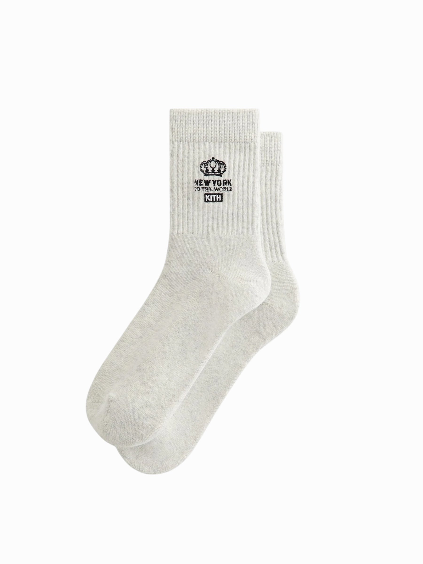 Kith Socks Insignia “Light Heather Grey