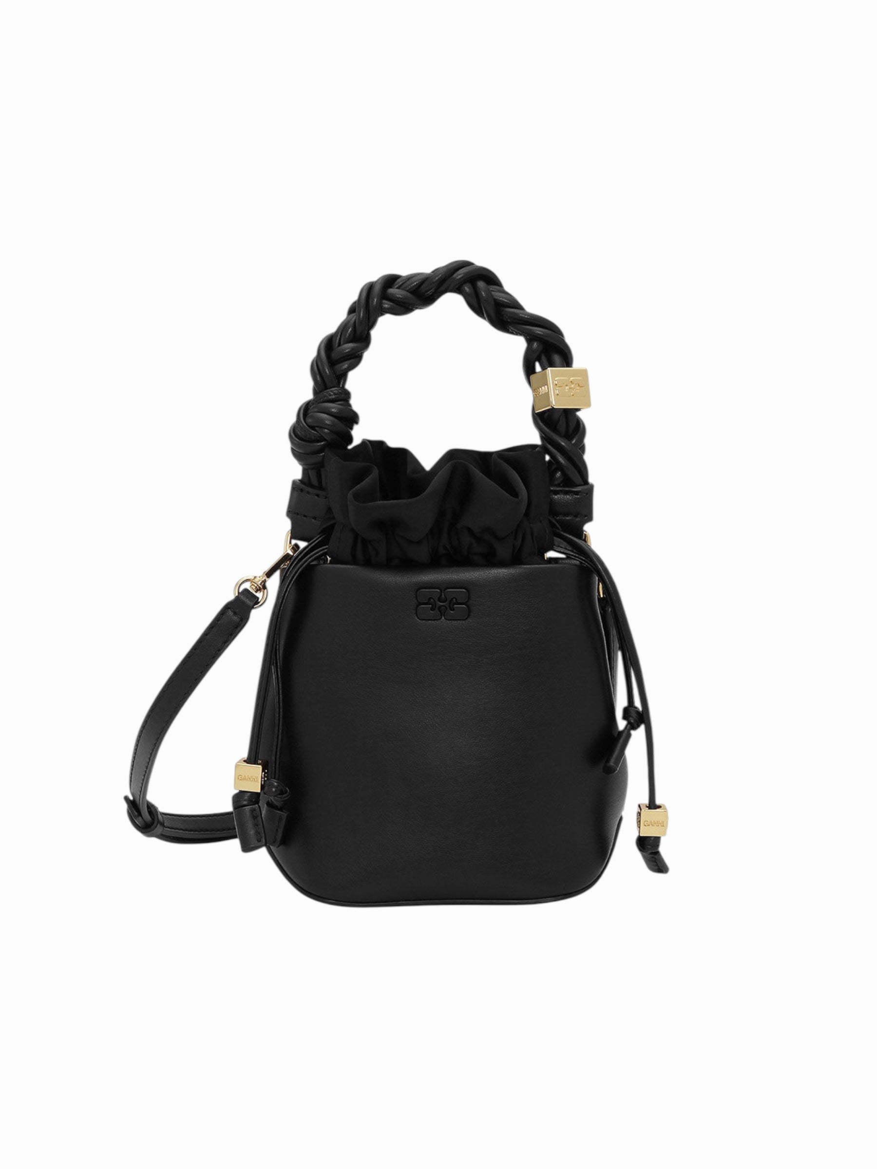Ganni Bag Mini Bou Bucket "Black"