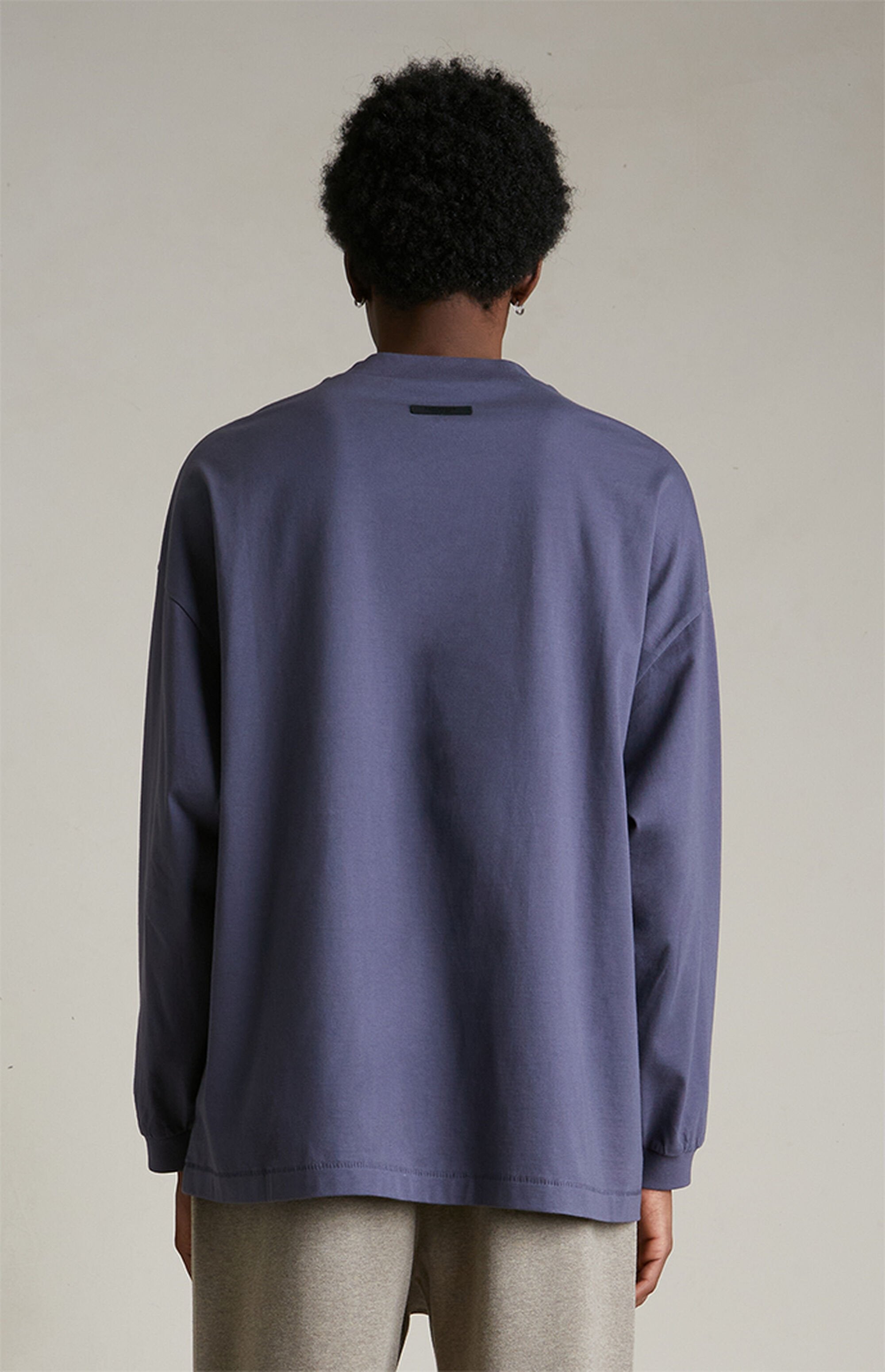 Essentials Long Sleeve T Shirt “Marine” (FW24)
