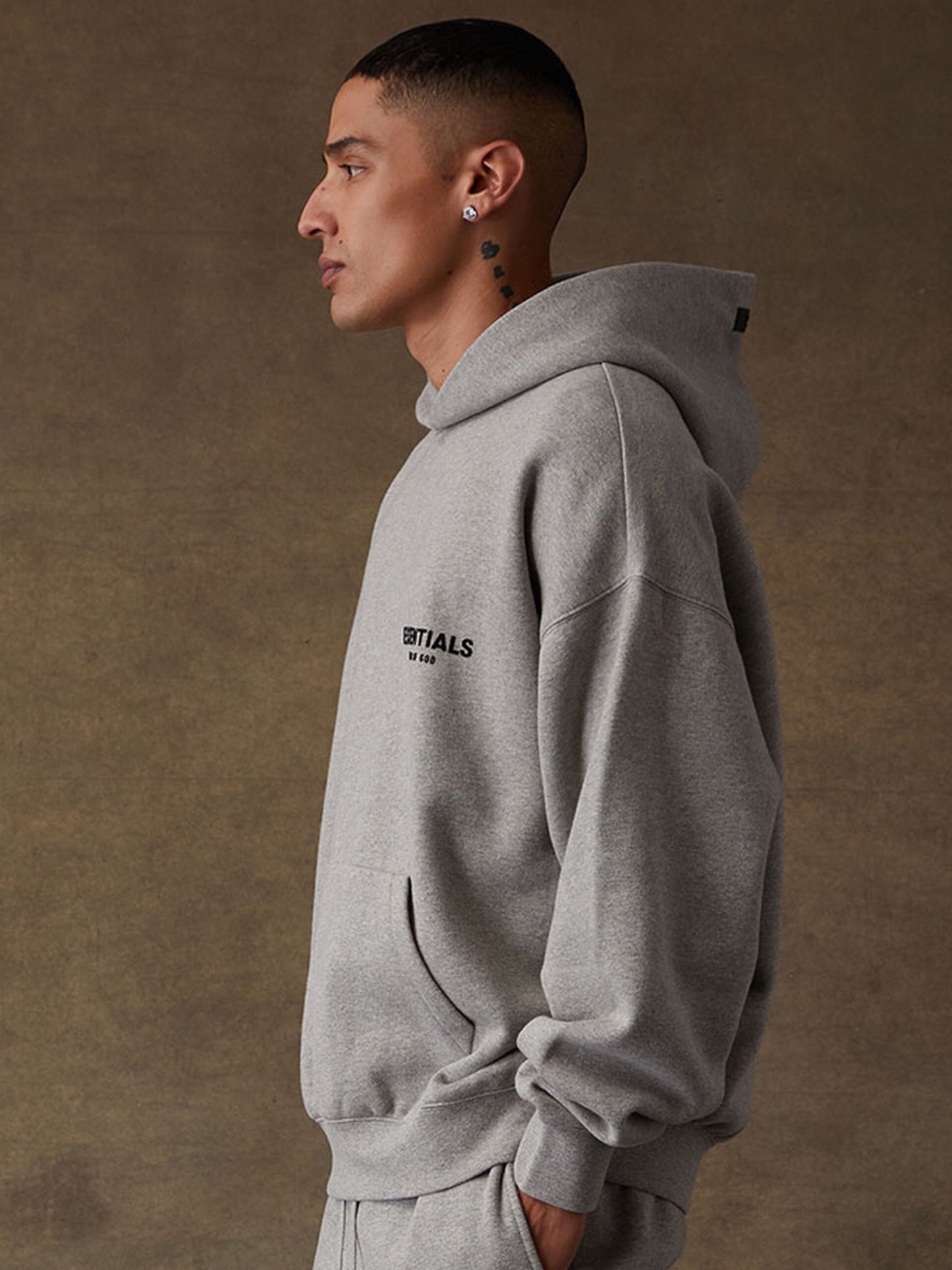 Essentials Hoodie “Dark Oatmeal” (SS22)