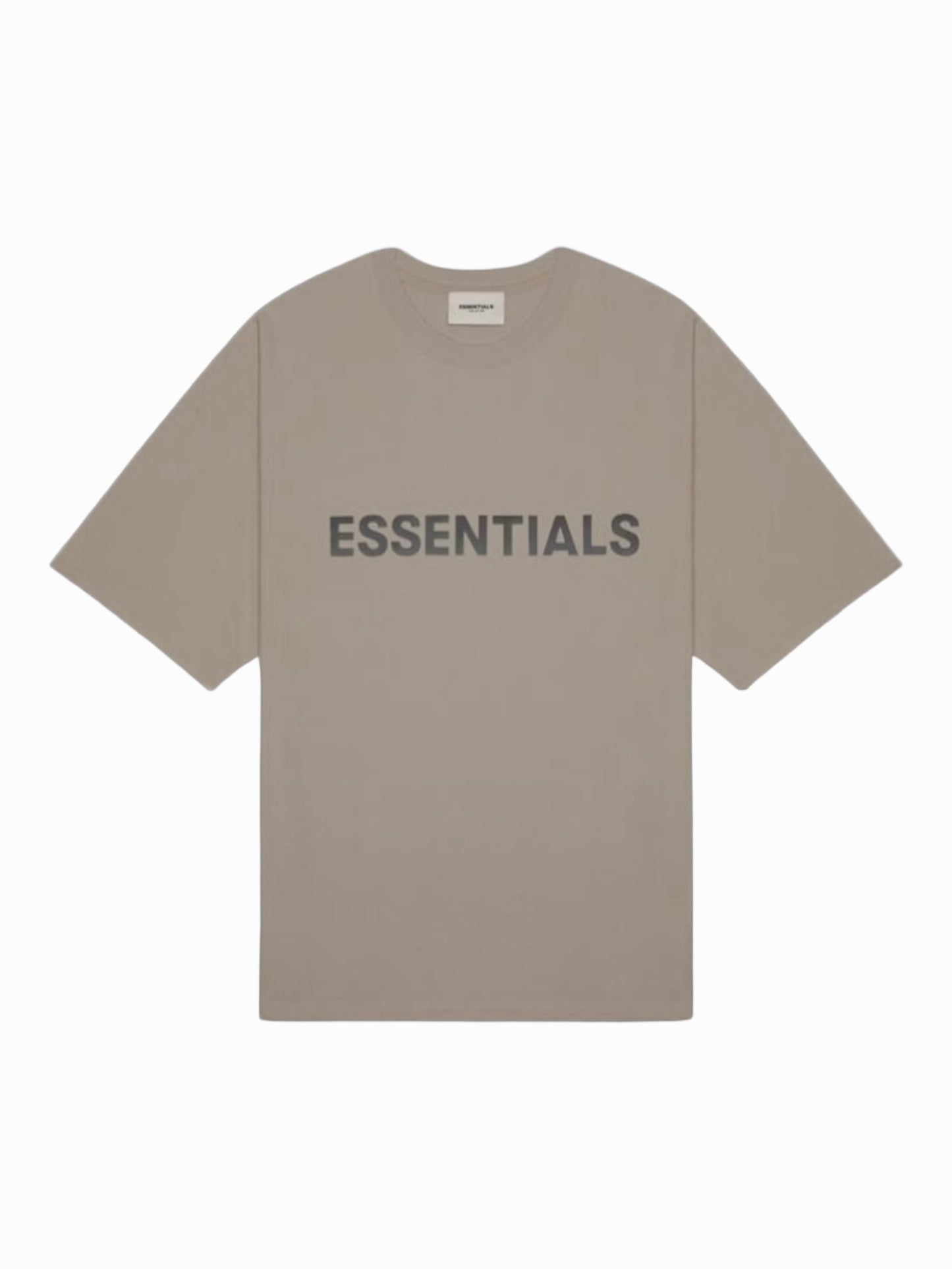 Essentials T Shirt Appliqué Logo “Taupe”