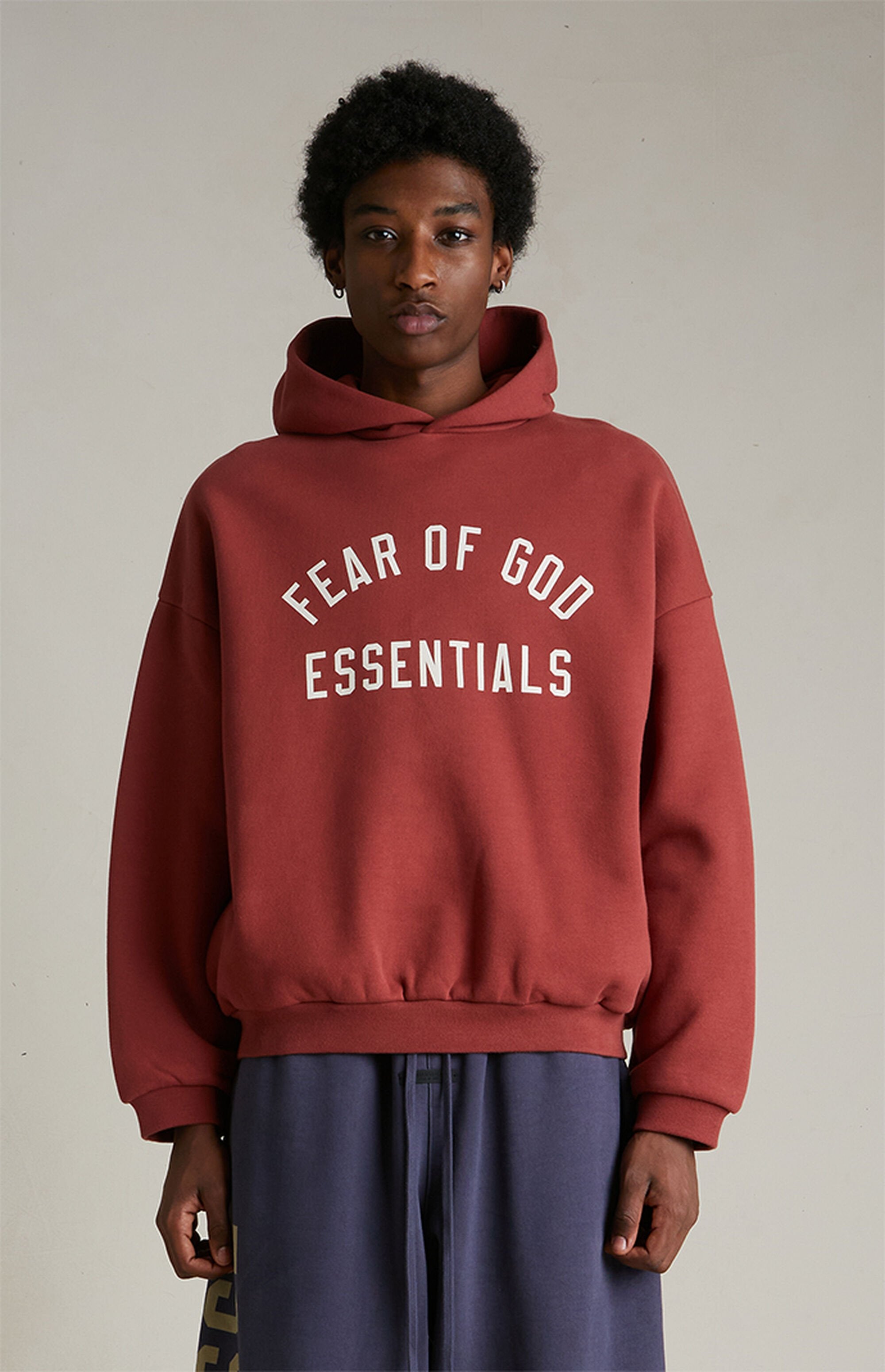Essentials Hoodie “Crimson” (FW24)