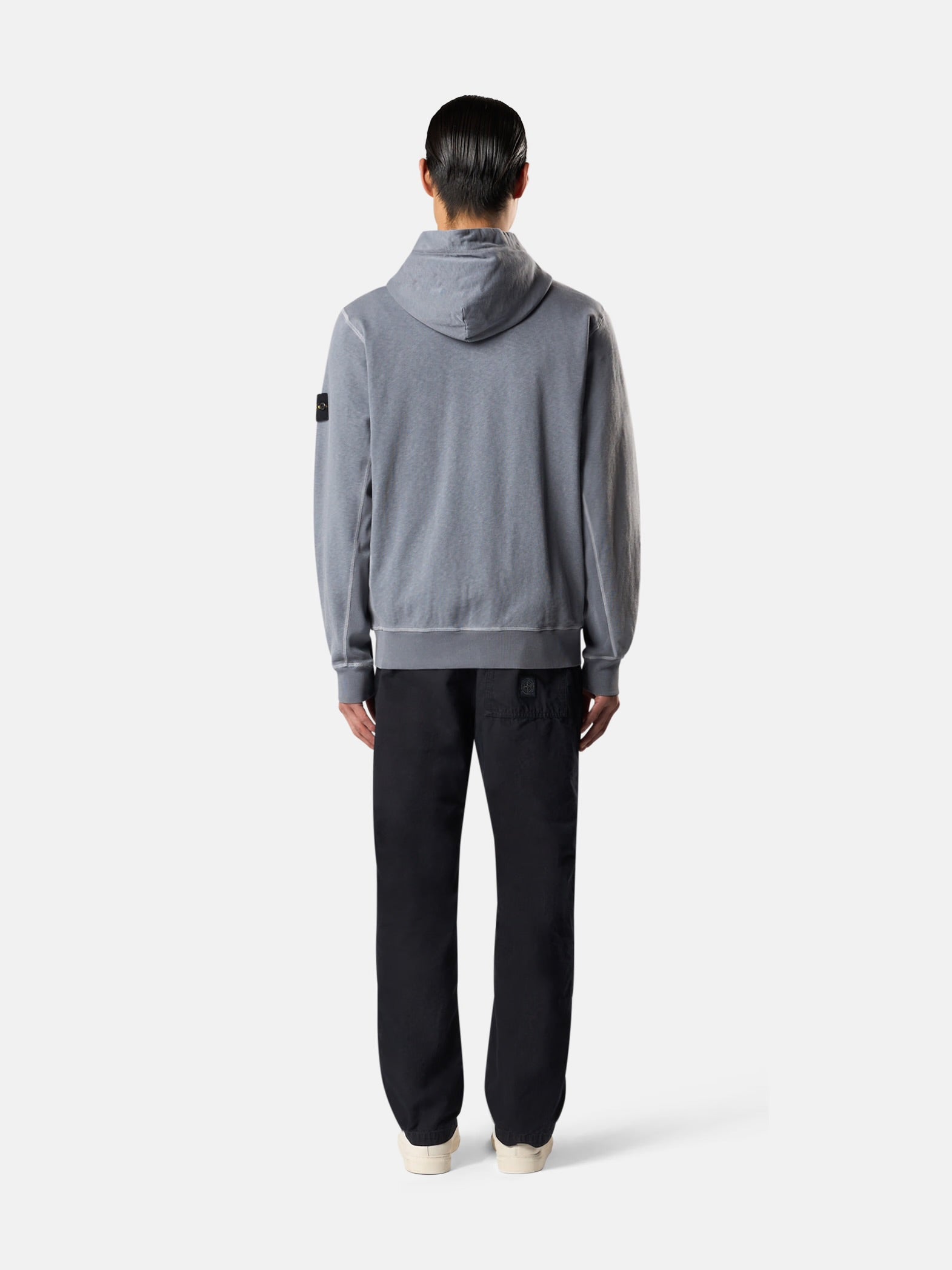 Stone Island Zip Up Hooded Jacket “Avio Blue”