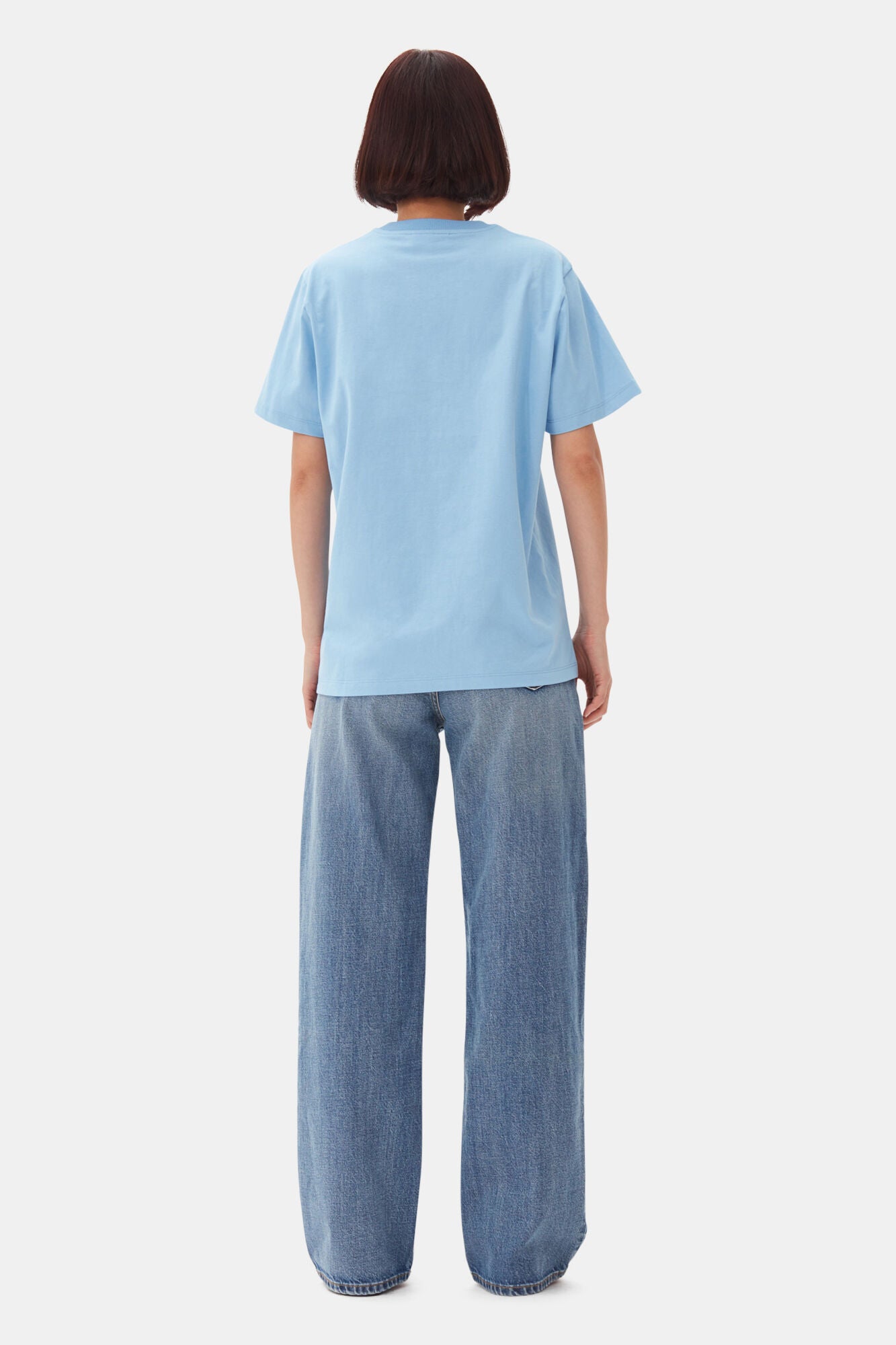 Ganni T Shirt “Blue Tiger”