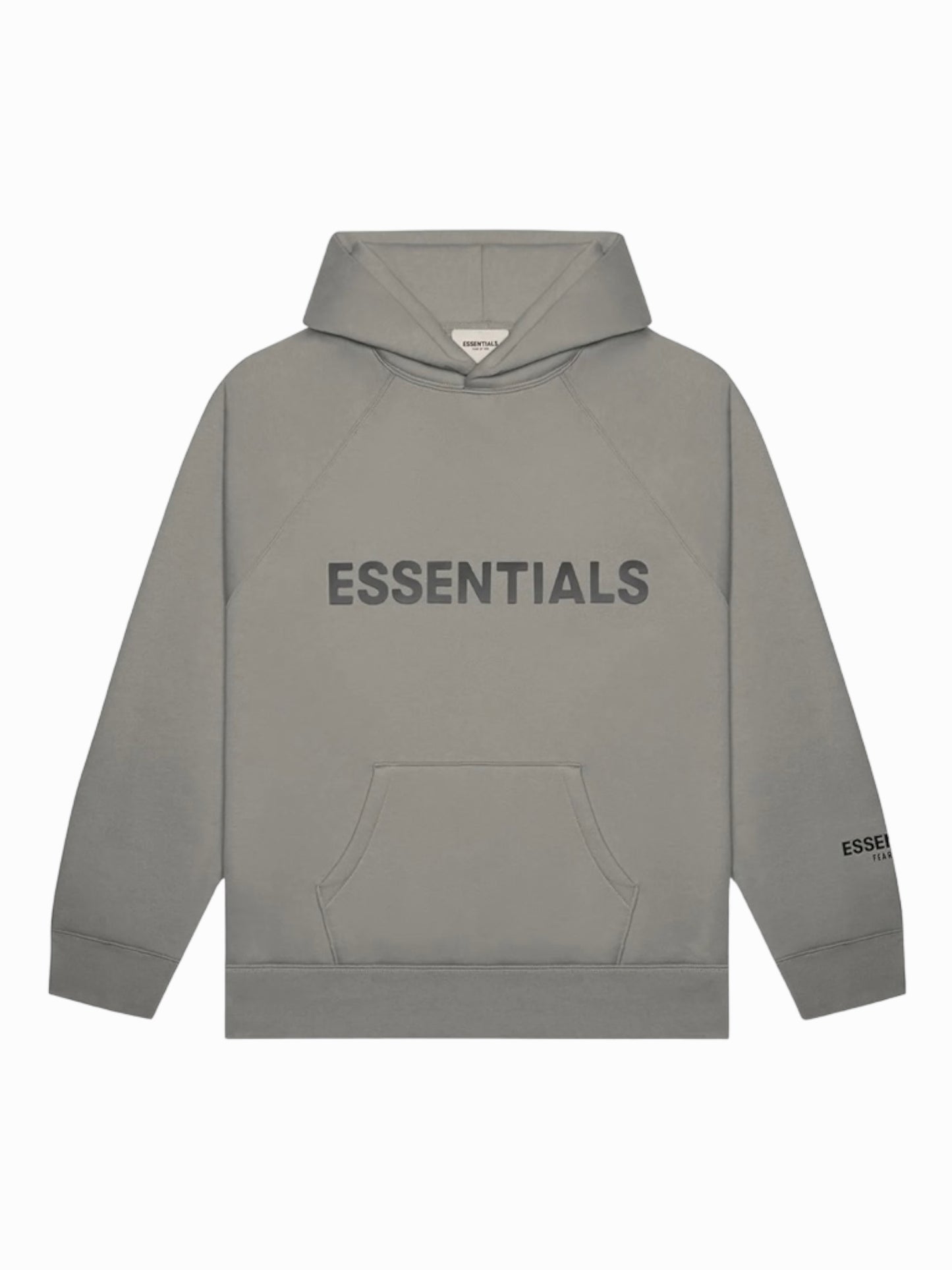 Essentials Hoodie Appliqué Logo “Cement”