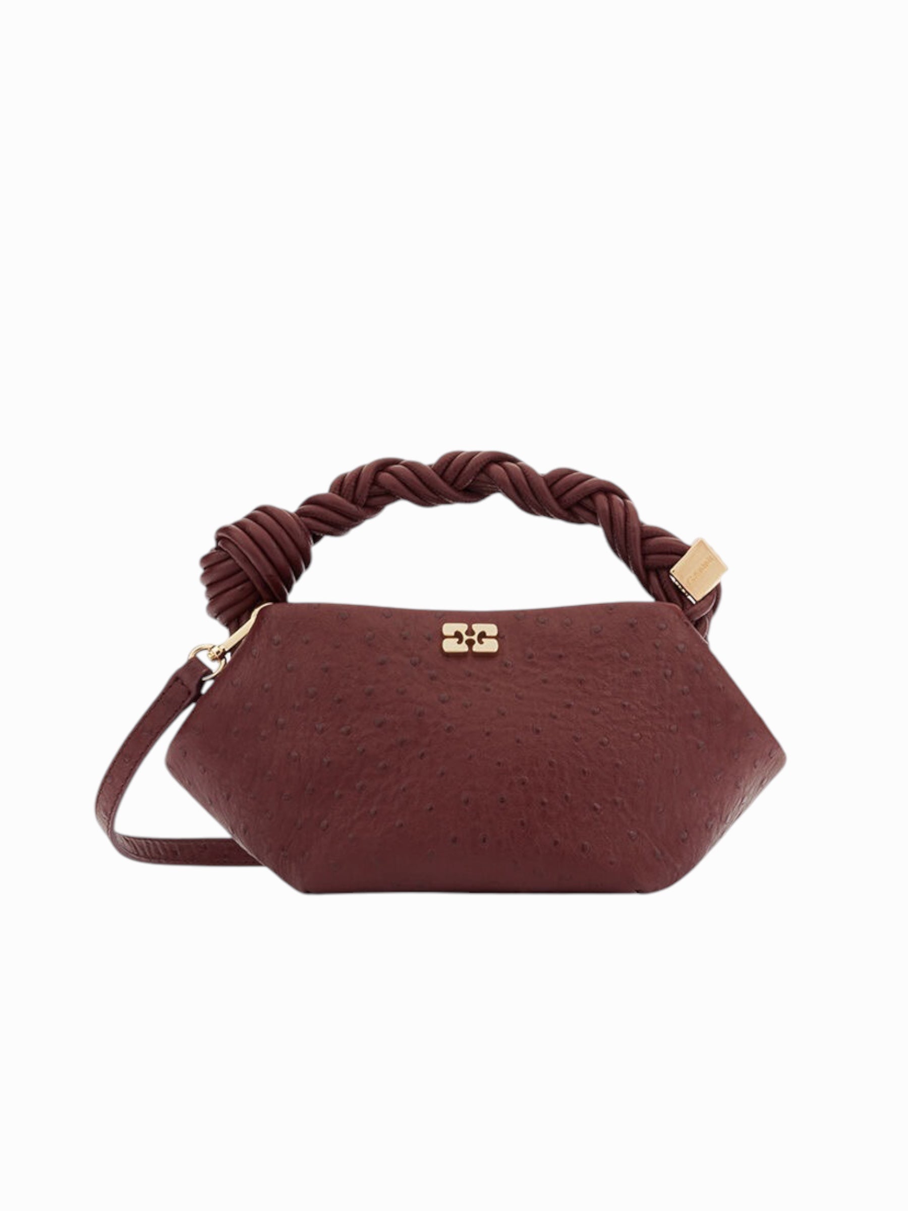 Ganni Bou Mini “Red Ostrich”