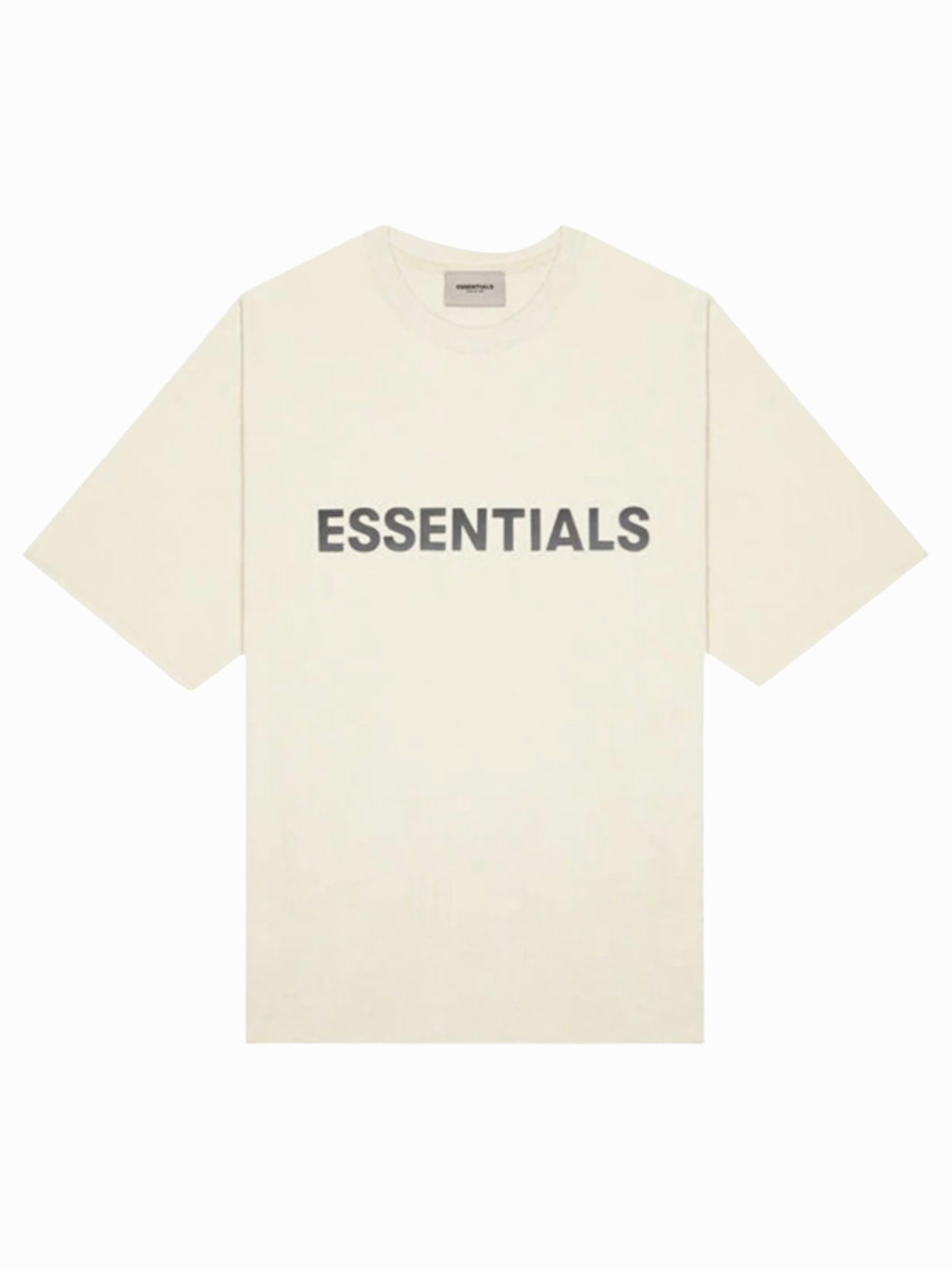 Essentials T Shirt Appliqué Logo “Butter Cream”