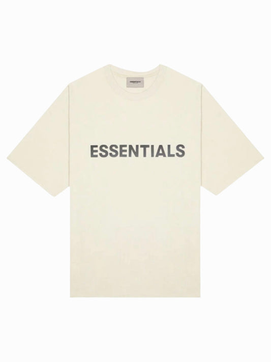 Essentials T Shirt Appliqué Logo “Butter Cream”