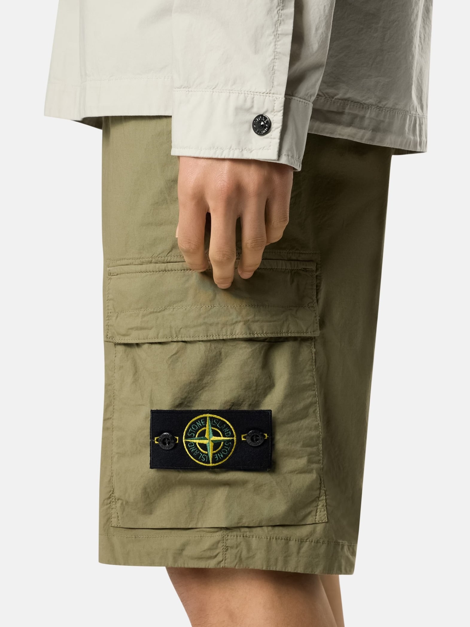 Stone Island Cargo Bermuda Shorts "Olive Green"