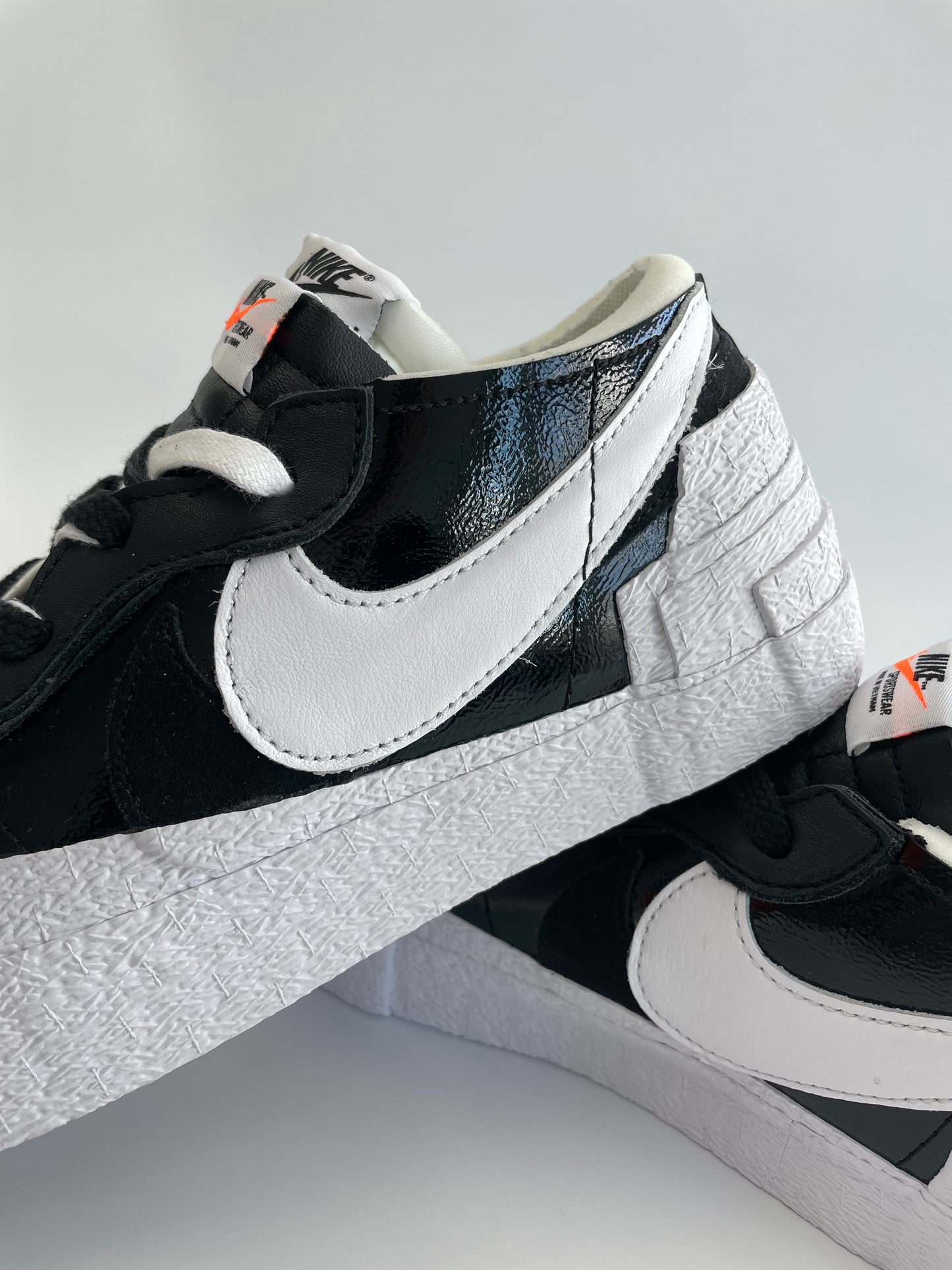 Nike Sacai Blazer Low “Black Patent Leather”